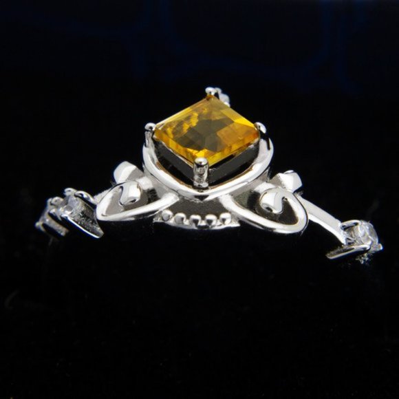 Natural Citrine Sterling Silver Ring - Picture 4 of 4